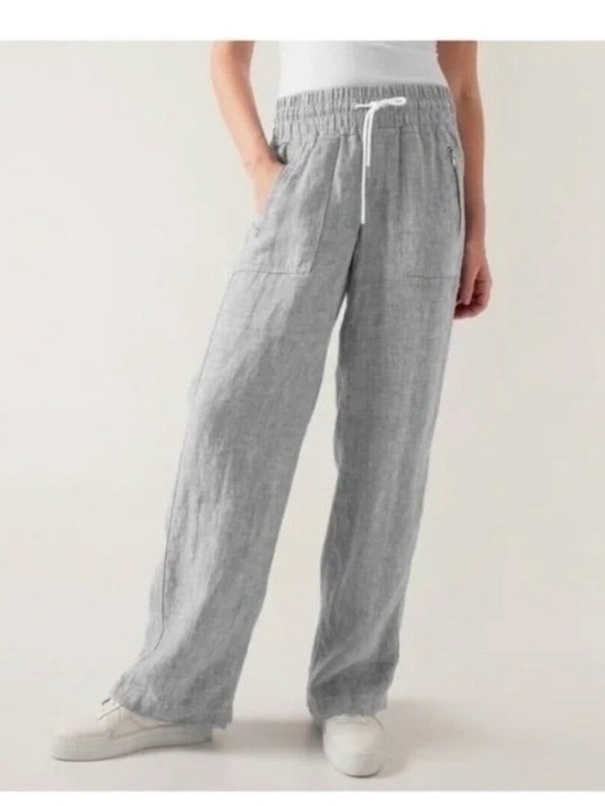 Athleta Pants - Athleta Linen Cabo Wide Leg Pants in Size 2